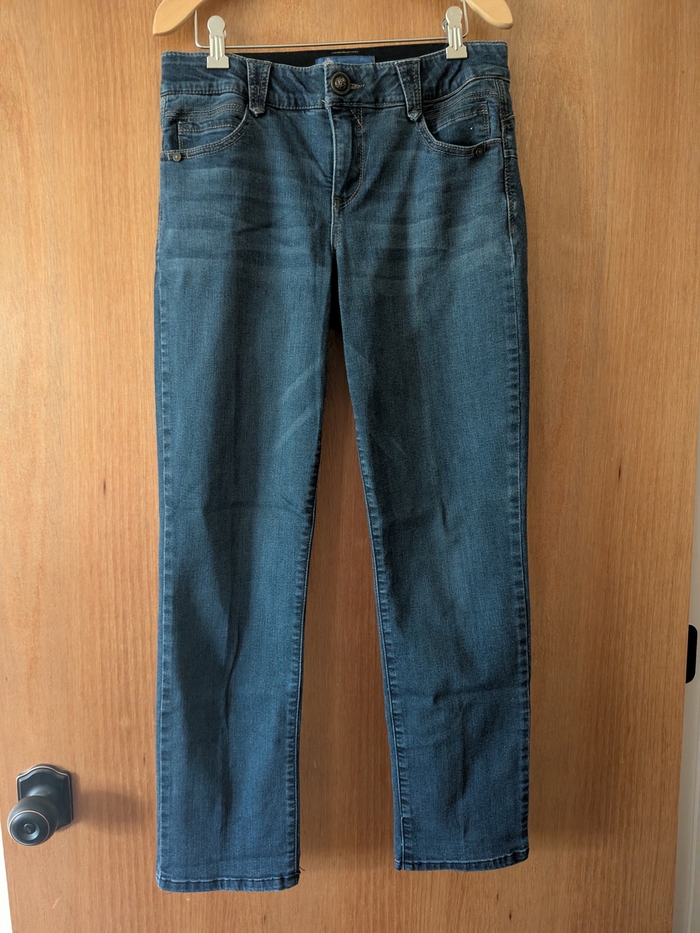 Democracy Dark Blue Straight Leg Jeans